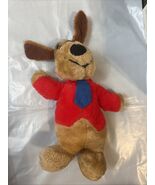 Vintage Dan Brechner Plush Hound Dog Red Shirt Blue Tie Stuffed Animal T... - $363.21 MXN