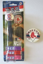 Boston Red Sox MLB Baseball Pez Candy Dispenser &amp; Collectible 2.25&quot; Pin ... - £8.65 GBP