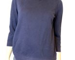 Ann Taylor LOFT Layered Look Knit Top 3/4 Sleeve Women&#39;s M Blue - $9.49