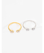 Twin Stone Adjustable Ring - €13,01 EUR