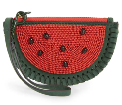 Tory Burch Beaded Watermelon Coin Pouch Key Fob Bag Charm Wristlet ~NWT~ - $123.75