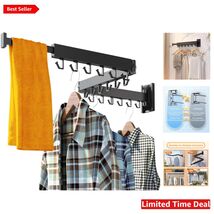 Elegant Wall Mounted Clothes Drying Rack - Space-Saving &amp; Retractable De... - $93.01