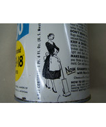 VINTAGE TIN CAN Bissell rug shampoo concentrated 1950-1960s Bissel lady - $376.14 MXN