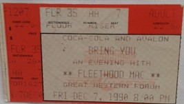 Fleetwood Mac / Stevie Nicks - Vintage Dec 7, 1990 Concert Ticket Stub - £7.99 GBP