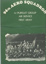 94th Aero Squadron Dinner Menu 1st Pursuit Group Air Service First Army 1987 - £22.15 GBP