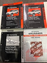 1992 Toyota 4RUNNER 4 Runner Service Shop Repair Manual Set W Ewd & Transaxle Bk - $319.99