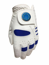 NEW JUNIOR ALL WEATHER GOLF GLOVE. EUROPE BALL MARKER. ALL SIZES AVAILABLE. - $9.30