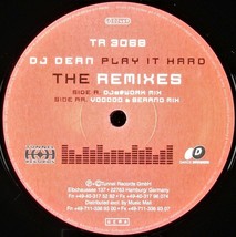 Dj D EAN &quot;Play It Hard (Remixes)&quot; 2002 Vinyl 12&quot; Promo Trance Tr 3068 ~Rare~ Htf - £21.32 GBP