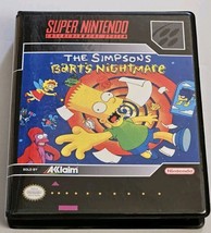 The Simpsons Bart&#39;s Nightmare (Super Nintendo) SNES Box BEST Quality Available - £10.10 GBP