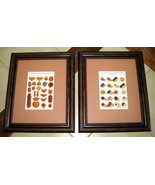 Lot (2) Framed FRENCH Kitchen ART PRINTS - Coffee Breads &amp; Patisseries, ... - £15.58 GBP