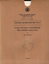 Geologic Map: Yeager Creek Quadrangle, Texas - £9.93 GBP