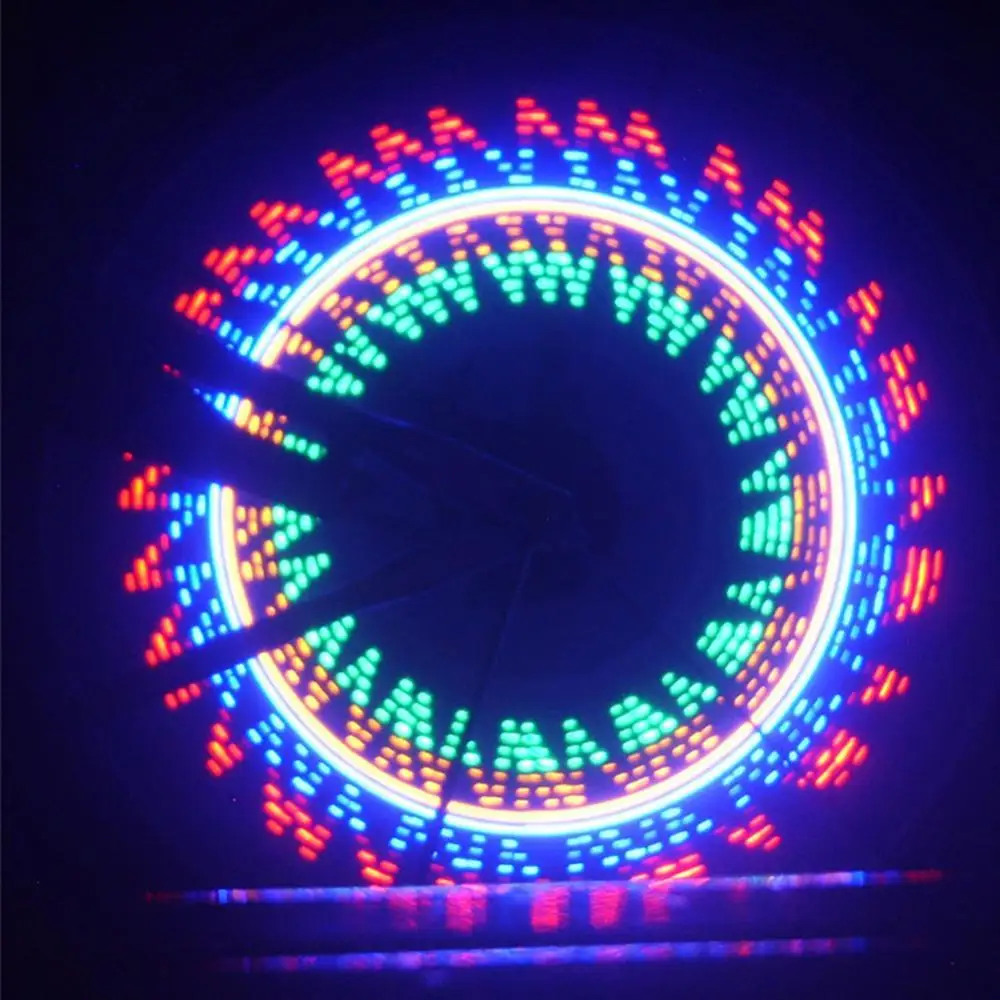 Colorful 32-LED Bike Light 32 Pattern Bicycle Tire Wheel Spoke Decorative Lamp - £9.64 GBP