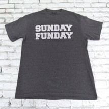 Spencers T Shirt Mens Large Gray Sunday Funday Short Sleeve Crew Neck - $17.88