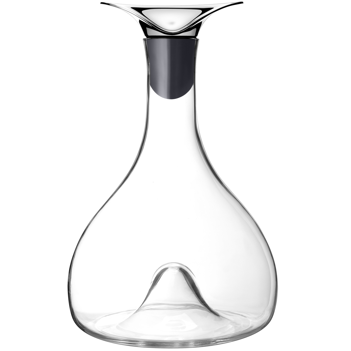 Wine & Bar by Georg Jensen Stainless Steel and Glass Wine Carafe Modern - New - $157.41