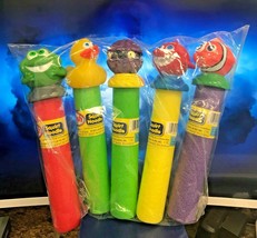 Foam Noodle Squirt Water Shooter Water Gun ~5-PACK~Frog, Clam, Shark, Duck,Fish - £13.39 GBP