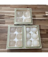 Vintage Christmas By Krebs Ornaments 16 Glass Ornaments White Beige  - €22,08 EUR