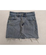 Pacsun Womens Cutoff Jean Skirt Size 23 Cotton Blue - $15.68