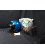 1970s SHOEI S-22 Open Face Blue Helmet Size M w/ Visors &amp; Factory Box - $54.86 CAD