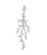 Rhodium-plated Diamond Branch Necklace (lab-created) - $44.88