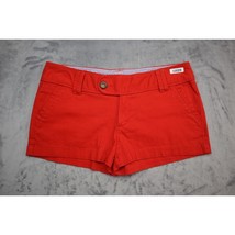 Red Camel Shorts Womens 7 Red Lightweight Casual Short Mini Chino Zipper Hook - £10.32 GBP