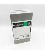 Lot of 3 New VHS Tapes Fujifilm Blank T-120 PG Series Professional Grade Sealed - $19.99