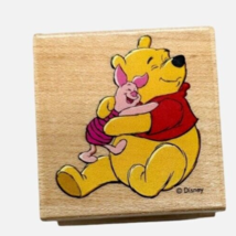 Disney Pooh Hugs Winnie the Pooh All Night Media 997-D06 Rubber Stamp - £9.59 GBP