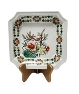 Vintage Japanese Porcelain Ware Decorated in Hong Kong 8” Square Floral ... - $444.19 MXN