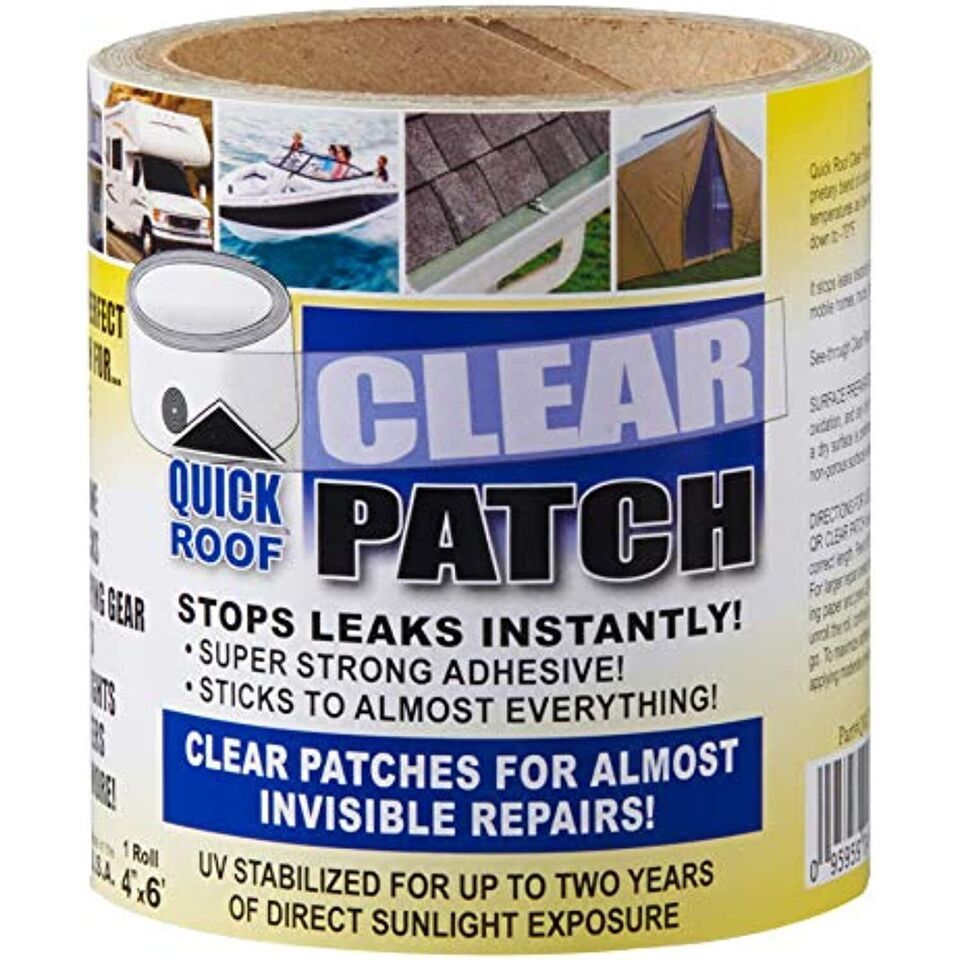 Cofair Products QRCP46 Quick Roof Clear Patch-4&quot; x 6&quot; - $25.54