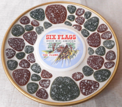 Six Flags Over Mid-America The Flume Ceramic Speckle Stone Round Collect... - £13.22 GBP