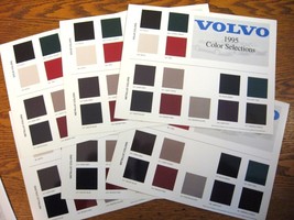 1995 Volvo Color Chip Selections Dealer Sales Brochure LOT (6) pcs, 960 ... - $4.94