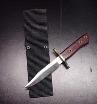 Small knife, wood handle, canvas sheath - £22.09 GBP