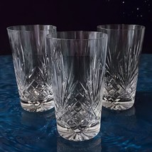 3 Rogaska Crystal Glasses RICHMOND Tumblers Highball Multi Sided No Trim... - £55.34 GBP