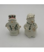 Baum Bros. Set of 2 Mr &amp; Mrs Snowman Salt and Pepper Shakers. Christmas - $19.12 CAD