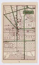 1951 Original Vintage Map Of Oakland California Downtown Business Center - £17.18 GBP