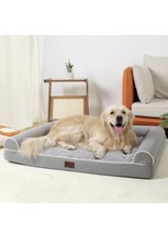 Orthopedic Dog Bed Pet Sofa with Nonslip Removable Cover for Large Dogs - £23.86 GBP