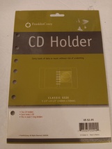 Franklin Covey Classic Size (5.5&quot; x 8.5&quot;) 7-Ring Binder Single CD Holder... - $14.99