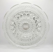 Anchor Hocking Wexford Pattern Clear Glass 5 Part Divided Relish Tray 11&quot; - £7.97 GBP