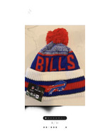 New Era Buffalo Bills Cuffed Pom Winter Hat Beanie Bills Mafia Sideline Cap - £14.08 GBP