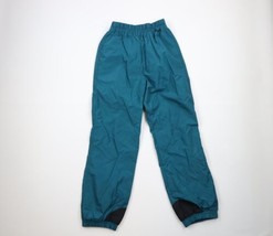 Vintage 90s Columbia Womens Small Spell Out Waterproof Cuffed Joggers Pants Teal - £38.80 GBP