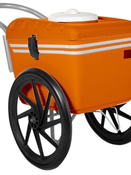 COMPACT PUSH CART FROZEN PRODUCT MOBILE CART BEVERAGES COOLER  POPSICLES... - $2,520.00