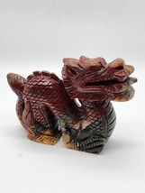 Dragon Bloodstone Hand-Carved Dragon, Gemstone Carving, Crystal Energy D... - $128.69