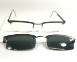 Lindberg Eyeglasses Frames Mod.4015 Matte Gray with Clip On Lenses 50-21... - $280.28
