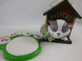 Best Cat 2010 American Greetings Cards Co 2.75&quot; Christmas Ornament + paw... - £5.53 GBP