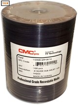 600-Pak Cmc Pro (Ty Technology) Silver Inkjet Hub 16X Dvd-R&#39;S In Tapewrap - $354.34