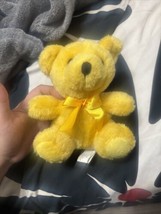 9&quot; Yellow Colorama Bears Plush in Rush Teddy Bear Stuffed Animal - £6.79 GBP