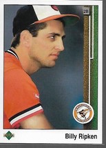 1989 Upper Deck Billy Ripken Baseball Cards #283 Orioles - $1.75