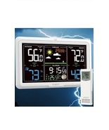 Wireless LCD Digital Indoor &amp; Outdoor Weather Station Clock Thermometer ... - $464.46 MXN