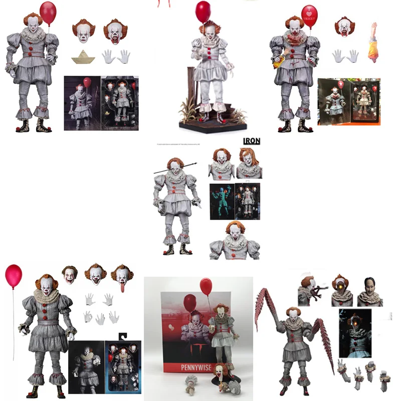 NECA Pennywise Joker Figure Mask Dancing Clown Action Figure Collection Model - £28.64 GBP+