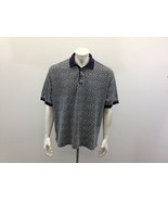 Jantzen Men&#39;s Polo Shirt Size XL Short Sleeve Blue Geometric Pattern 100... - $7.92