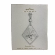 Hallmark Keepsake 2012 Beautiful You Shine Glass Christmas Holiday Ornament - £7.44 GBP